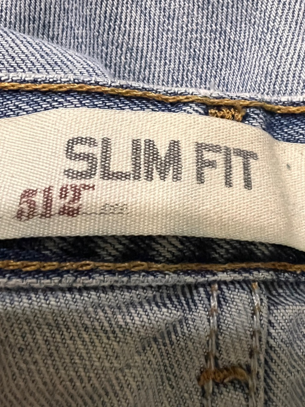 Levi's 512 Slim Fit Jeans in Light Blue Wash - Picture 13 of 14